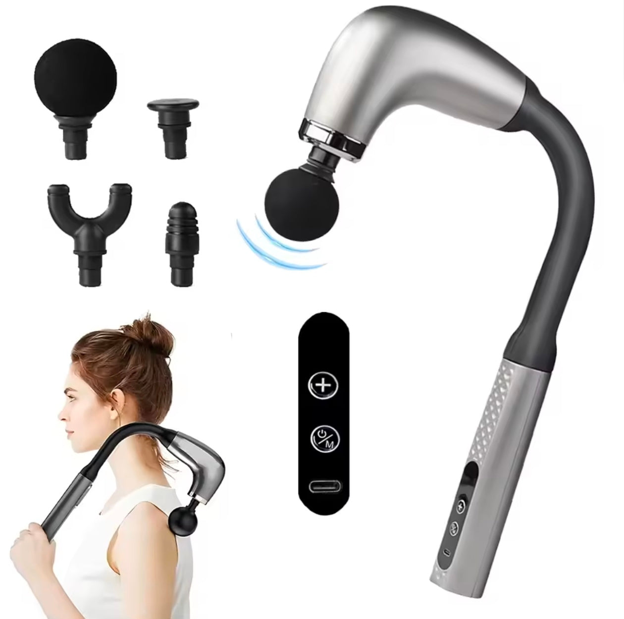 Smart Fascia Handheld Hammer Back Gun Electric Massager Smart Fascia Handheld Hammer Back Gun Electric Massager